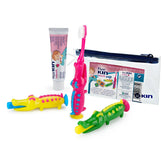 KIN-FLUORKIN INFANT TRAVEL CROCODILO conjunto 3 unidades-DrShampoo - Perfumaria e Cosmética